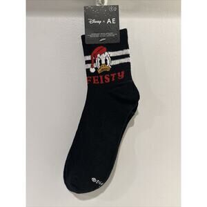 Disney x AE Donald Duck Feisty Crew Socks 1 Pair Boyfriend Socks One Size New